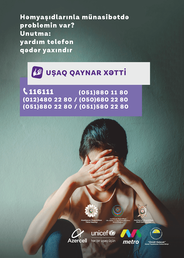 Uşaq Qaynar Xətt xidməti üç ayda 1300-dən artıq müraciət qəbul edib