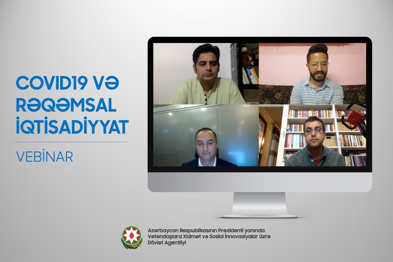 Dövlət Agentliyinin Aparat rəhbəri vebinarda e-iqtisadiyyatla bağlı çxış edib