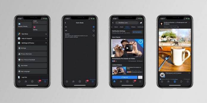 Facebook-un iOS versiyasına Dark Mode gəlir