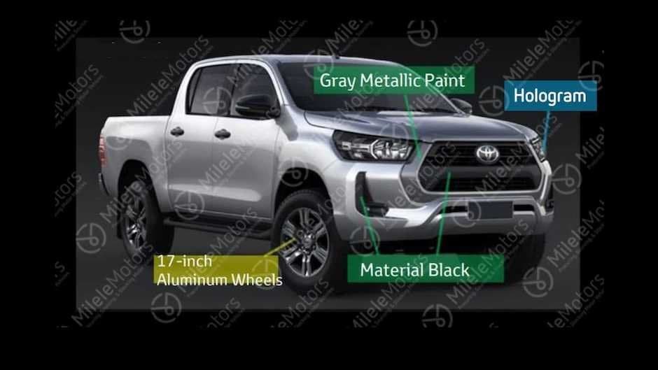 Yenilənmiş Toyota HiLux pikapının şəkilləri peyda olub