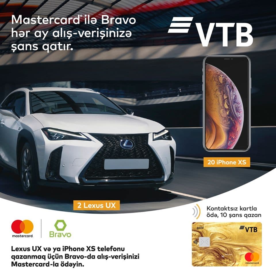 Bank VTB (Azərbaycan)-ın MasterCard ödəniş kartının istifadəçisi qiymətli hədiyyə qazandı