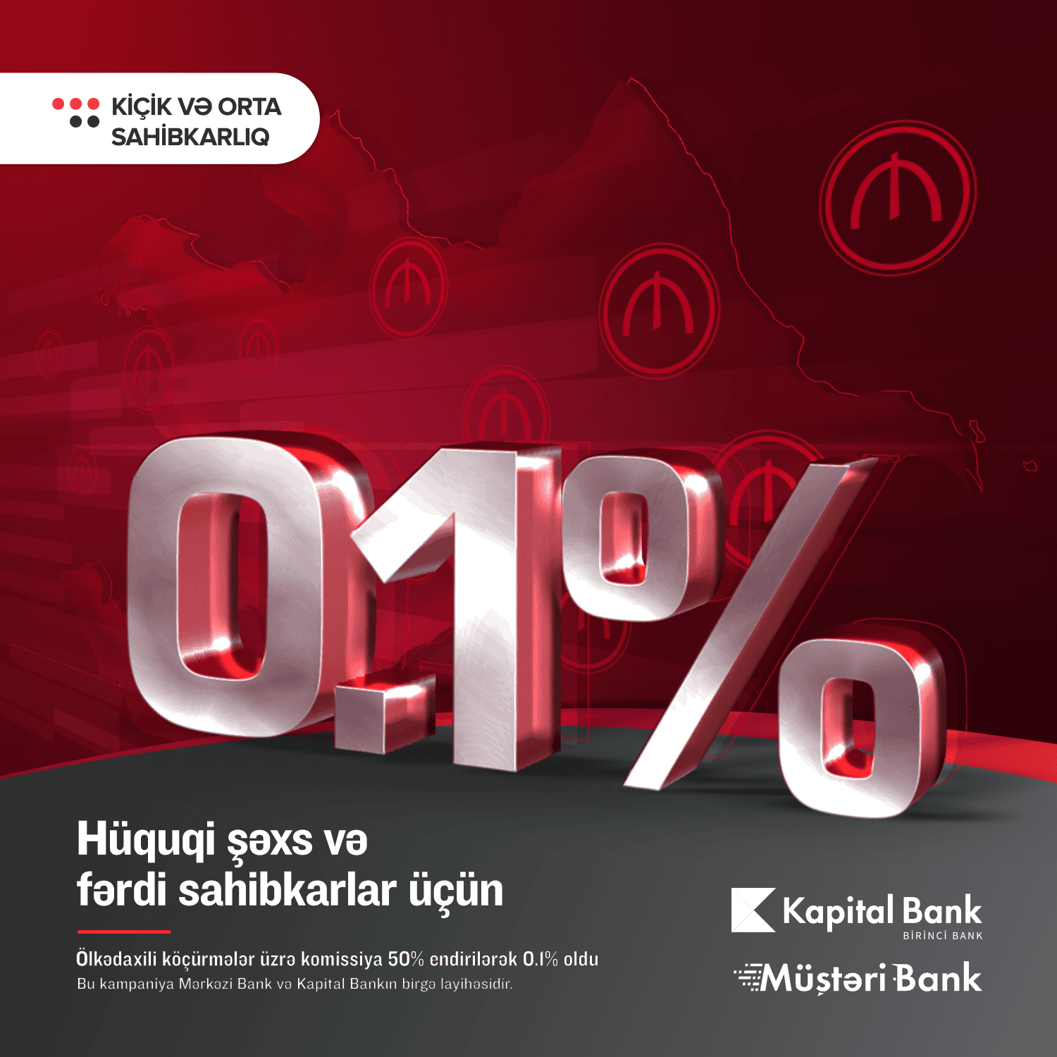 Kapital Bank-dan hüquqi şəxslərə və sahibkarlara növbəti güzəşt