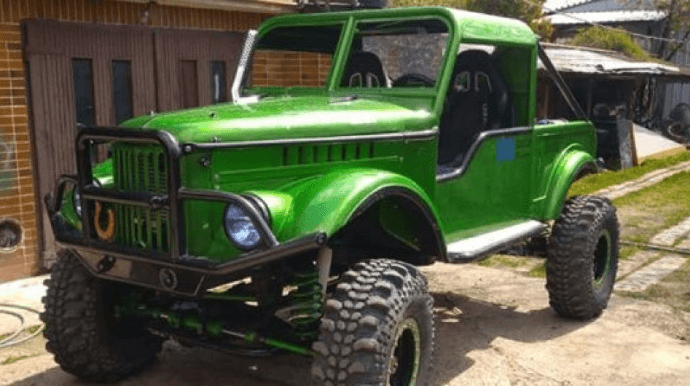 “Mercedes” mühərrikli unikal “GAZ-69" - VİDEO
