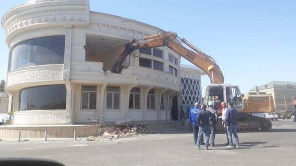 “Ekologiya postu” sökülür- FOTO