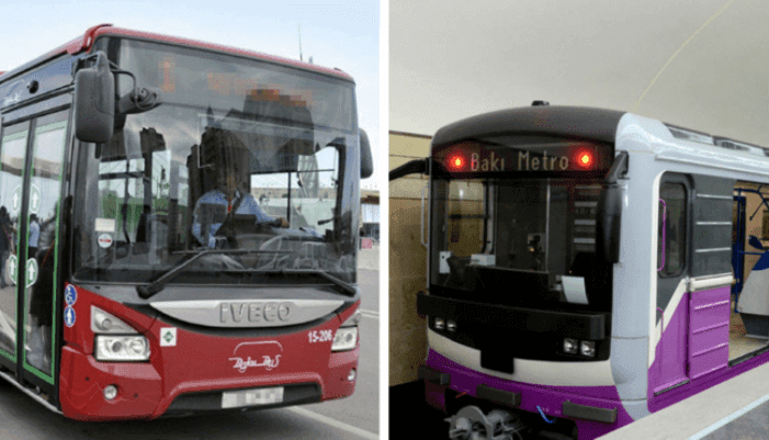 Həftəsonu metro və avtobuslar işləməyəcək