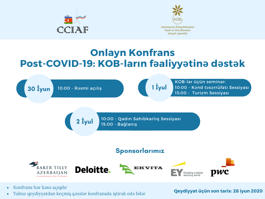 “Post-pandemiya: KOB-ların fəaliyyətinin bərpasına dəstək” mövzusunda konfrans