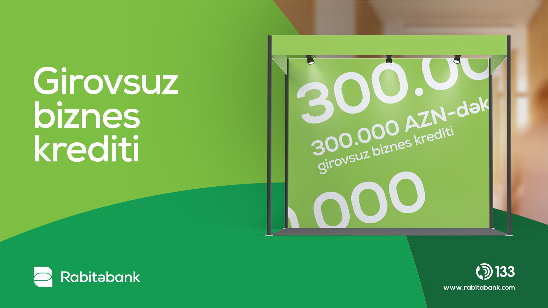 Rabitəbankdan biznes sahiblərinə dəstək - 300 min manat girovsuz kredit