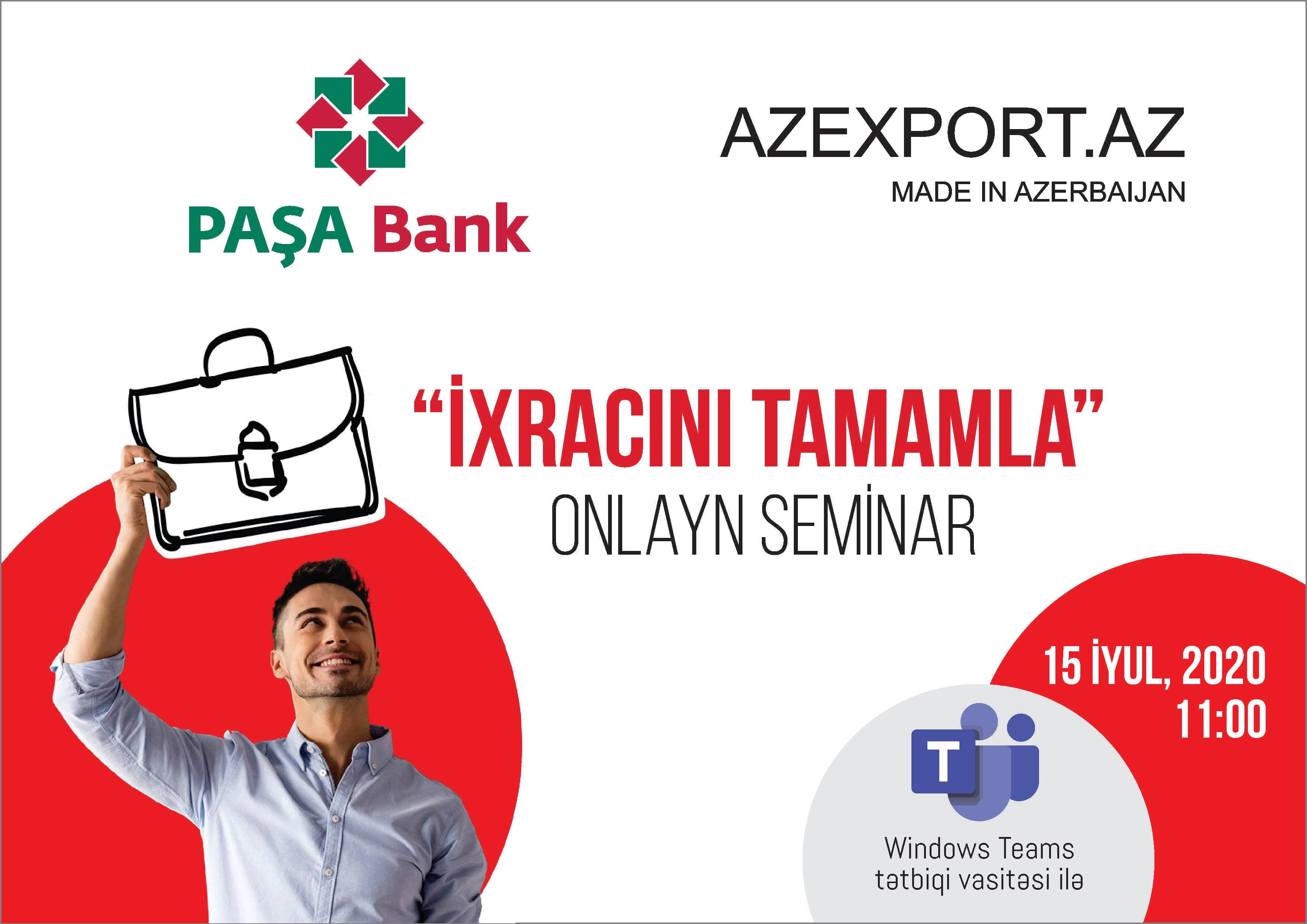 Azexport-un PAŞA Bankla “İxracını tamamla” adlı seminar