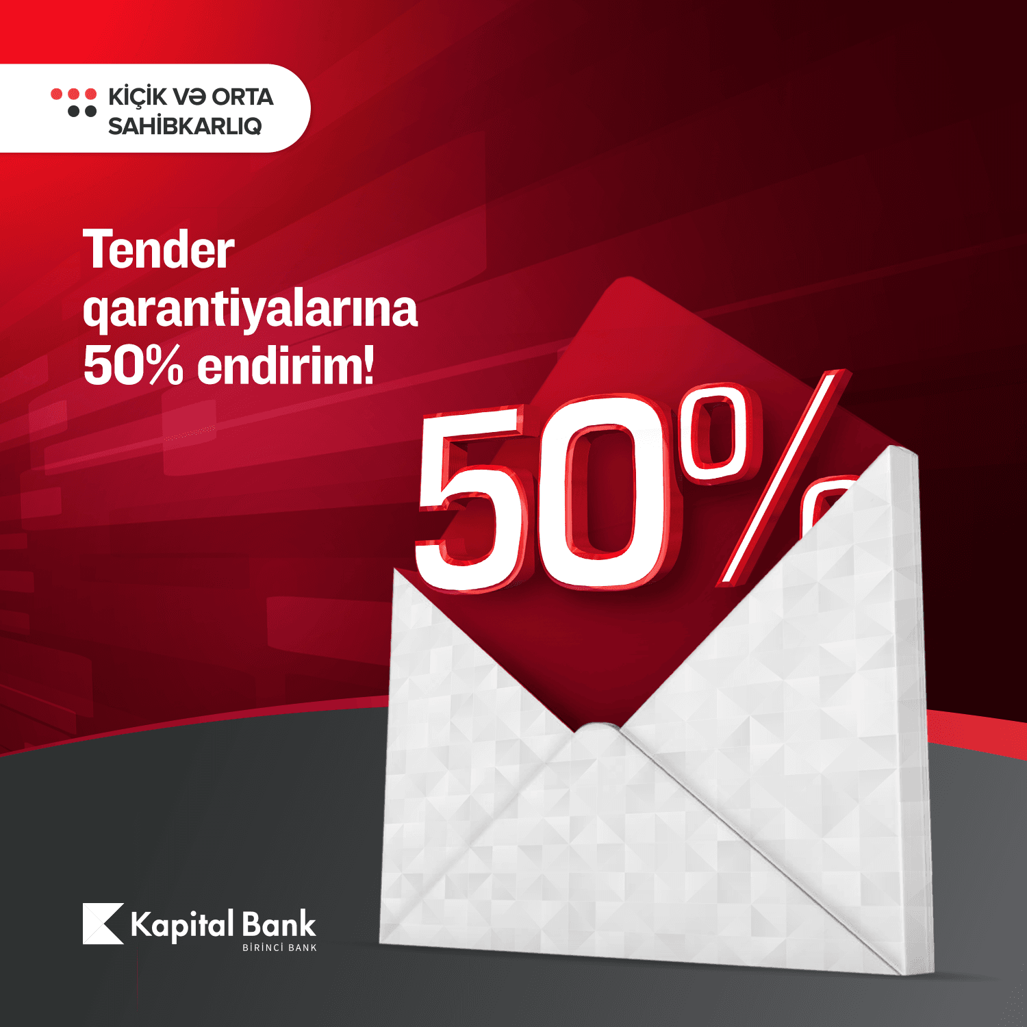 Kapital Bank tender qarantiyalarına endirimlər elan etdi