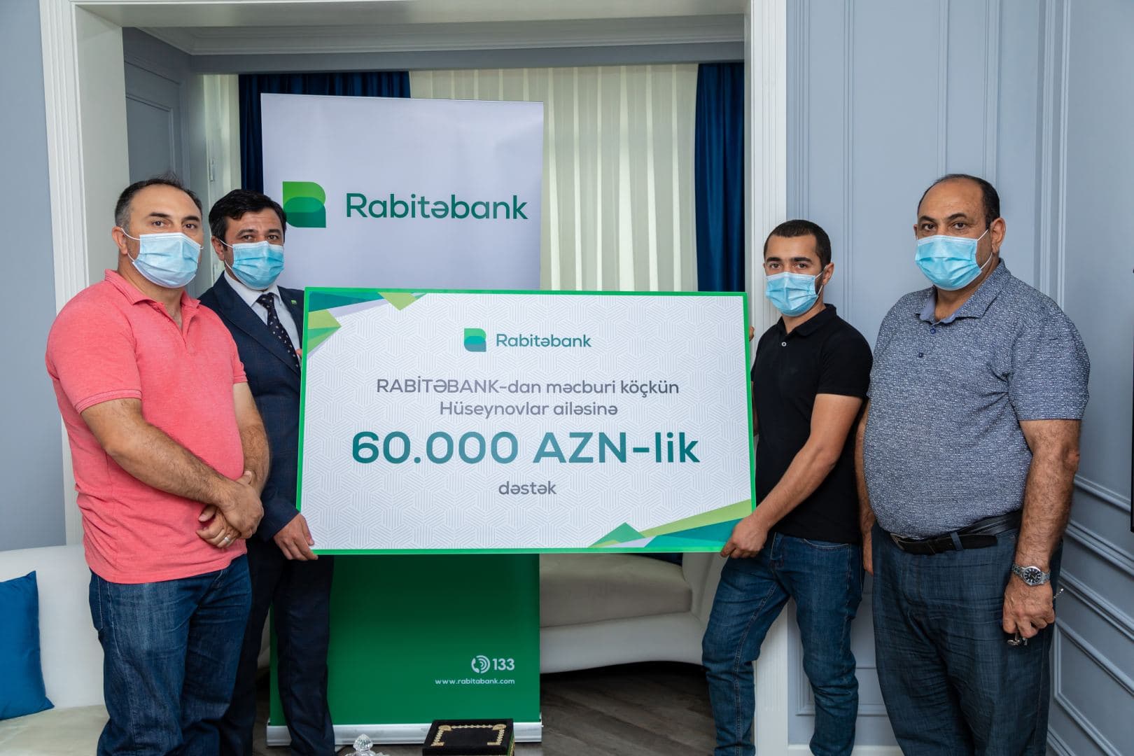 “Rabitəbank”dan məcburi köçkün ailəsinə 60 min AZN-lik dəstək