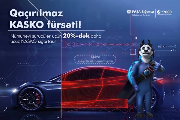 PAŞA Sığorta KASKO sığortası üzrə yeni endirim kampaniyasına start verir!