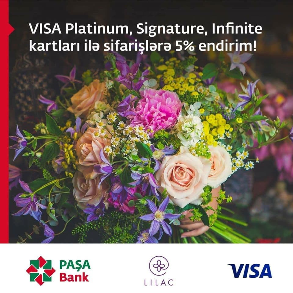 VISA Platinum, Signature, Infinite kartları ilə sifarişlərə 5% endirim