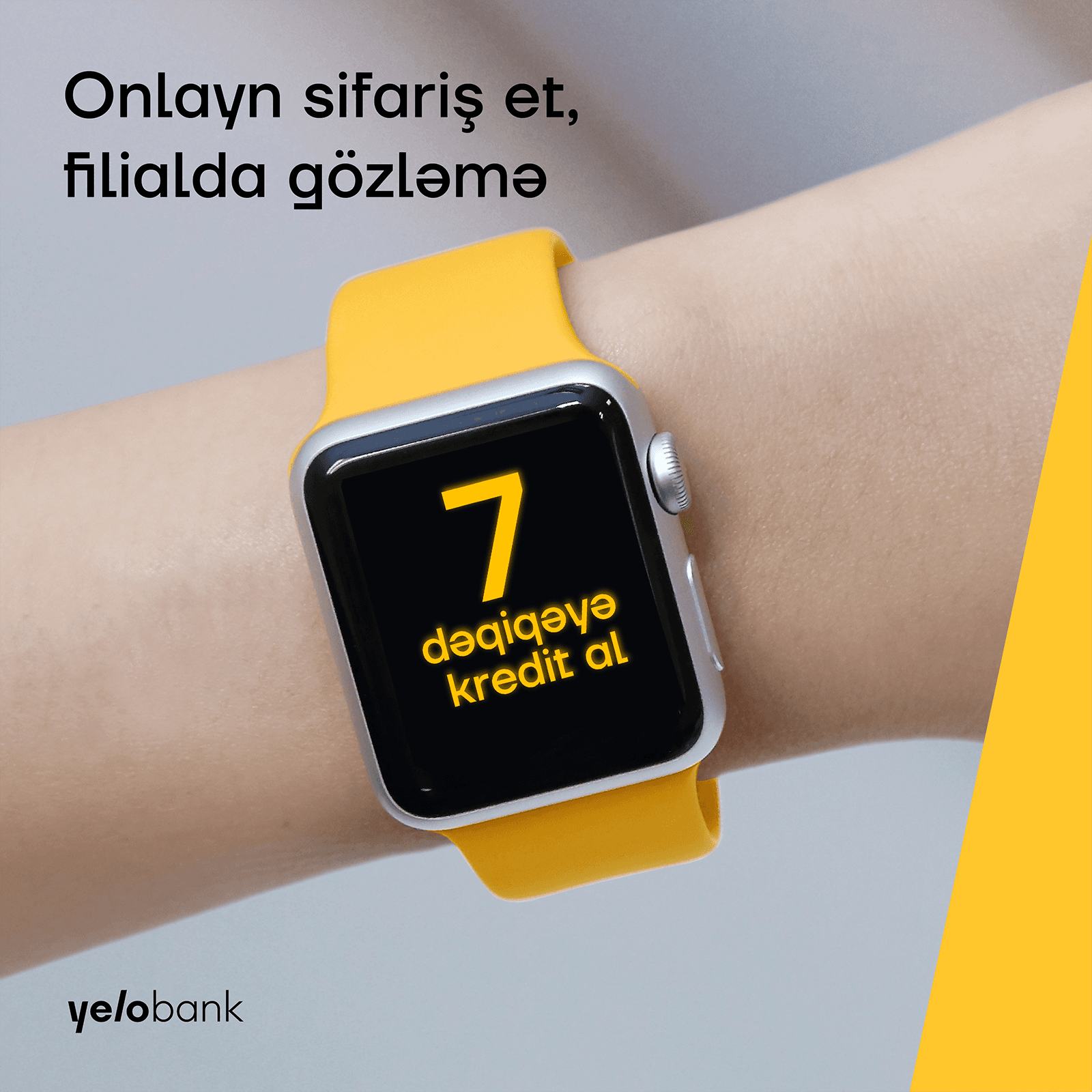 Yelo Bankdan 7 dəqiqəyə maaşınızın 10 mislinədək kreditlər!