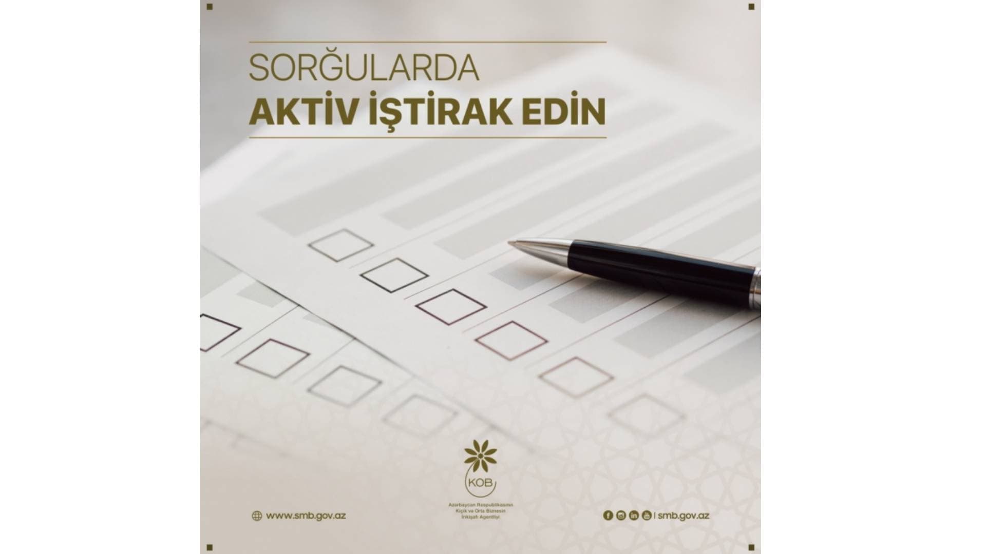 Kiçik və Orta Biznesin İnkişafı Agentliyi sahibkarlar arasında sorğu keçirir