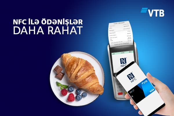 Bank VTB (Azərbaycan) təmassız ödənişlərə başlayır