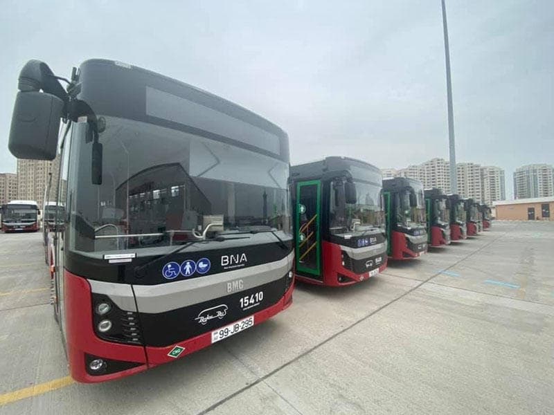 Bakıya yeni sərnişin avtobusları gətirilib