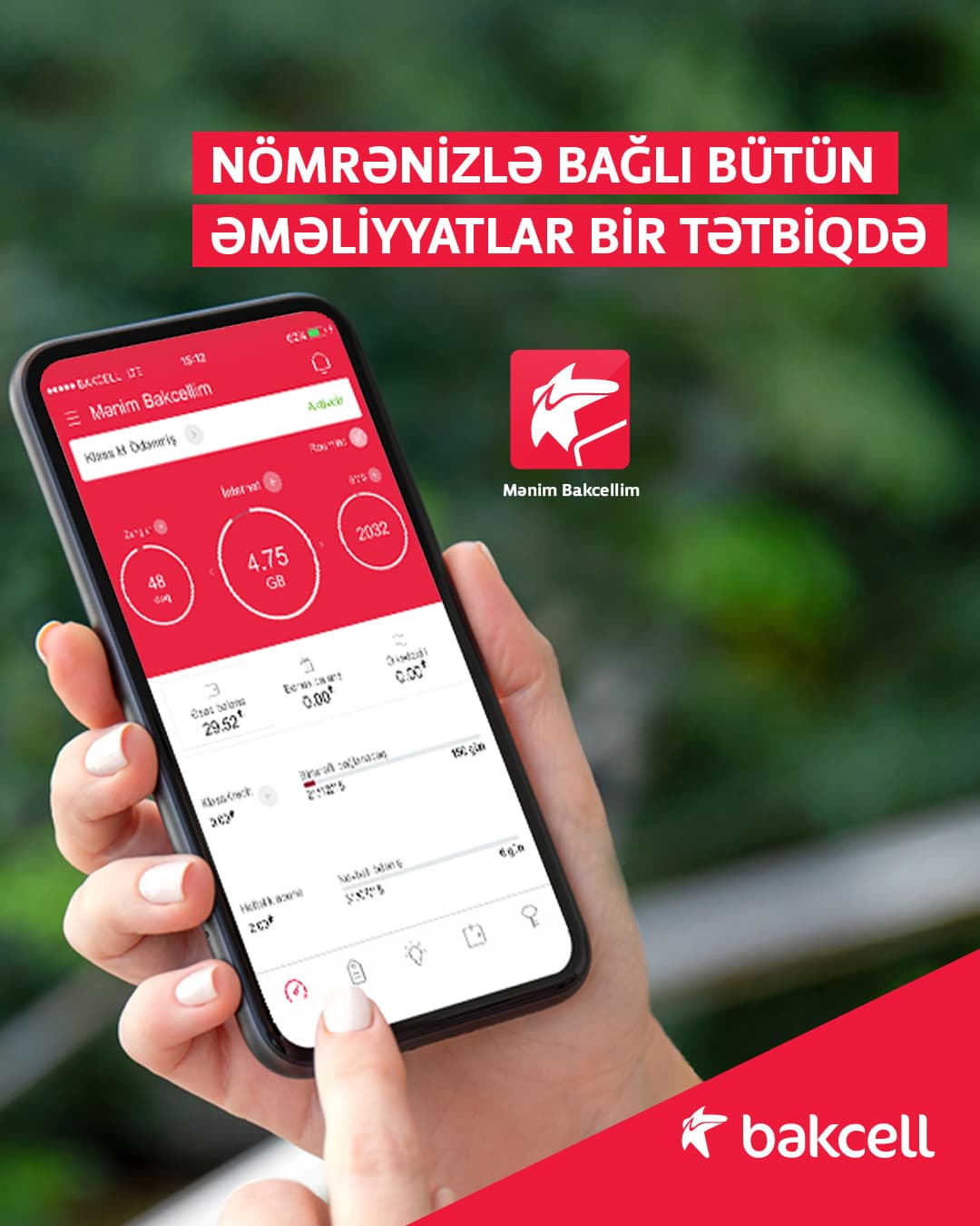“Mənim Bakcellim” – mobil nömrə hesabınızı idarə etmək üçün ən rahat həll