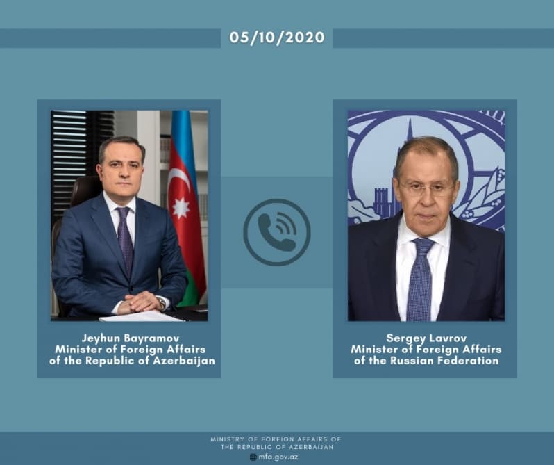 Azərbaycan və Rusiyanın XİN rəhbərləri arasında telefon danışığı olub