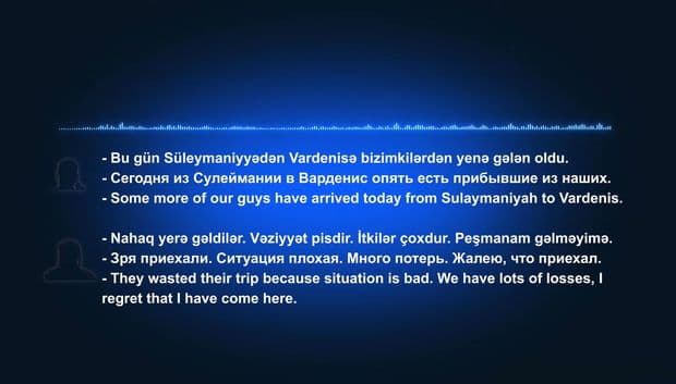 Dövlət Təhlükəsizliyi Xidməti Qarabağda döyüşən kürd terrorçularının səsini yayıb