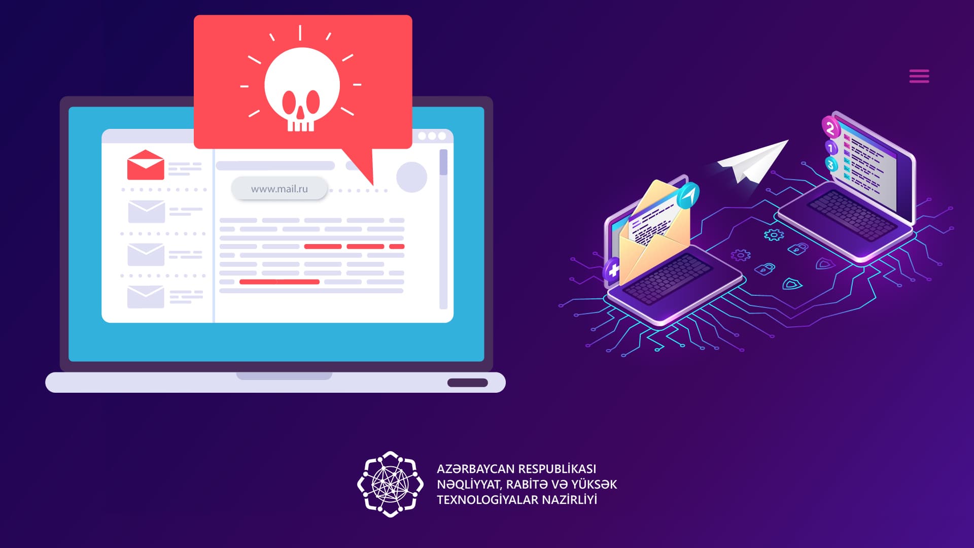 Diqqət! “Mail.ru” e-poçt xidmətinin azərbaycanlı istifadəçilərinə qarşı “fişinq” hücumlar olunur