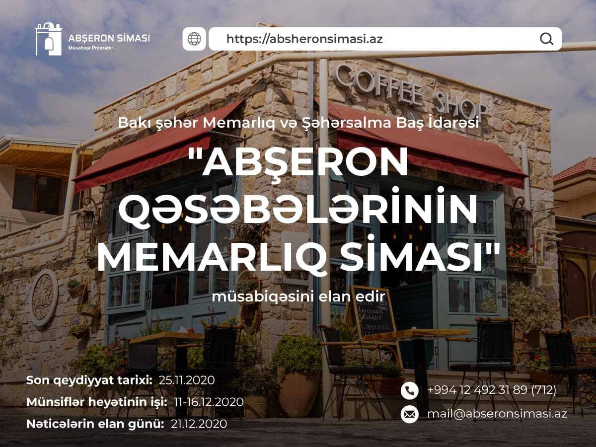 Bakının 3 qəsəbəsinin memarlıq planlaşdırılması üzrə müsabiqə elan edilib