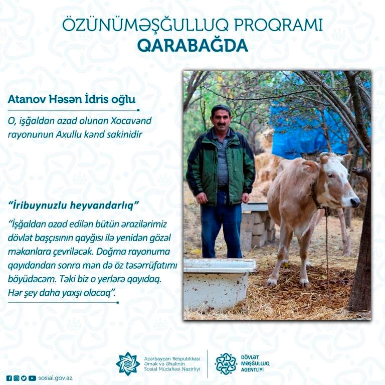 İşğaldan azad olunan yurd yerlərinə kiçik biznesləri ilə  qayıtmağa hazırlaşırlar
