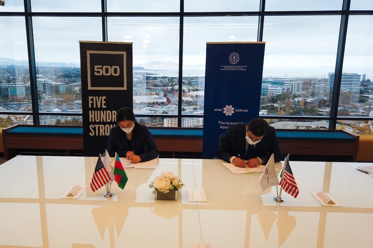 “ASAN xidmət” “500 startups” şirkəti ilə əməkdaşlıq müqaviləsi imzalayıb
