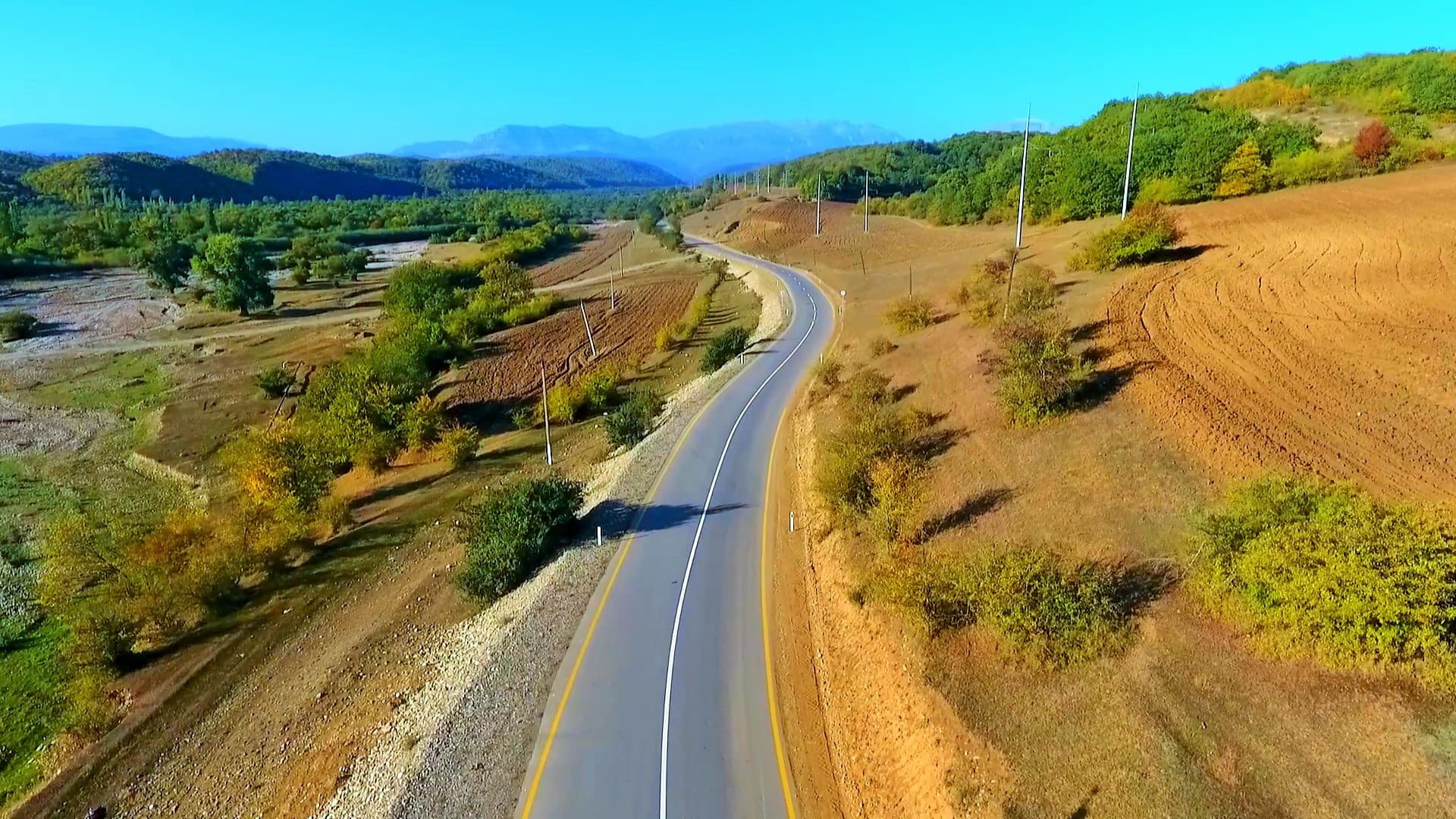 Yeni Xınalıq yolunun 24 km-lik Alpan-Susay hissəsisinin tikintisi yekunlaşıb - VİDEO/FOTO