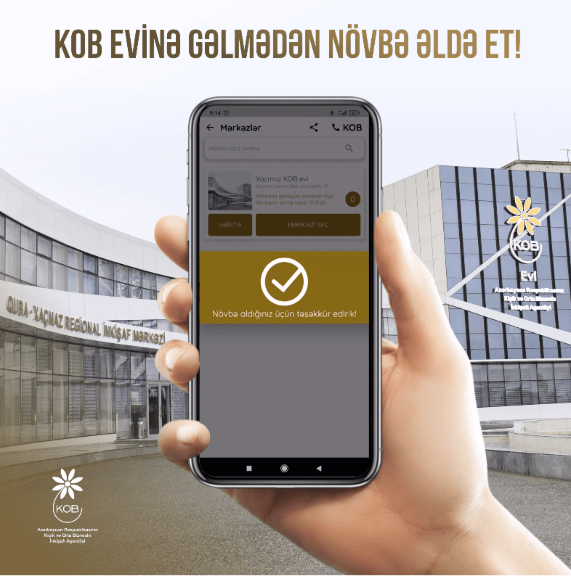 “KOB növbə” mobil tətbiqi istifadəyə verildi