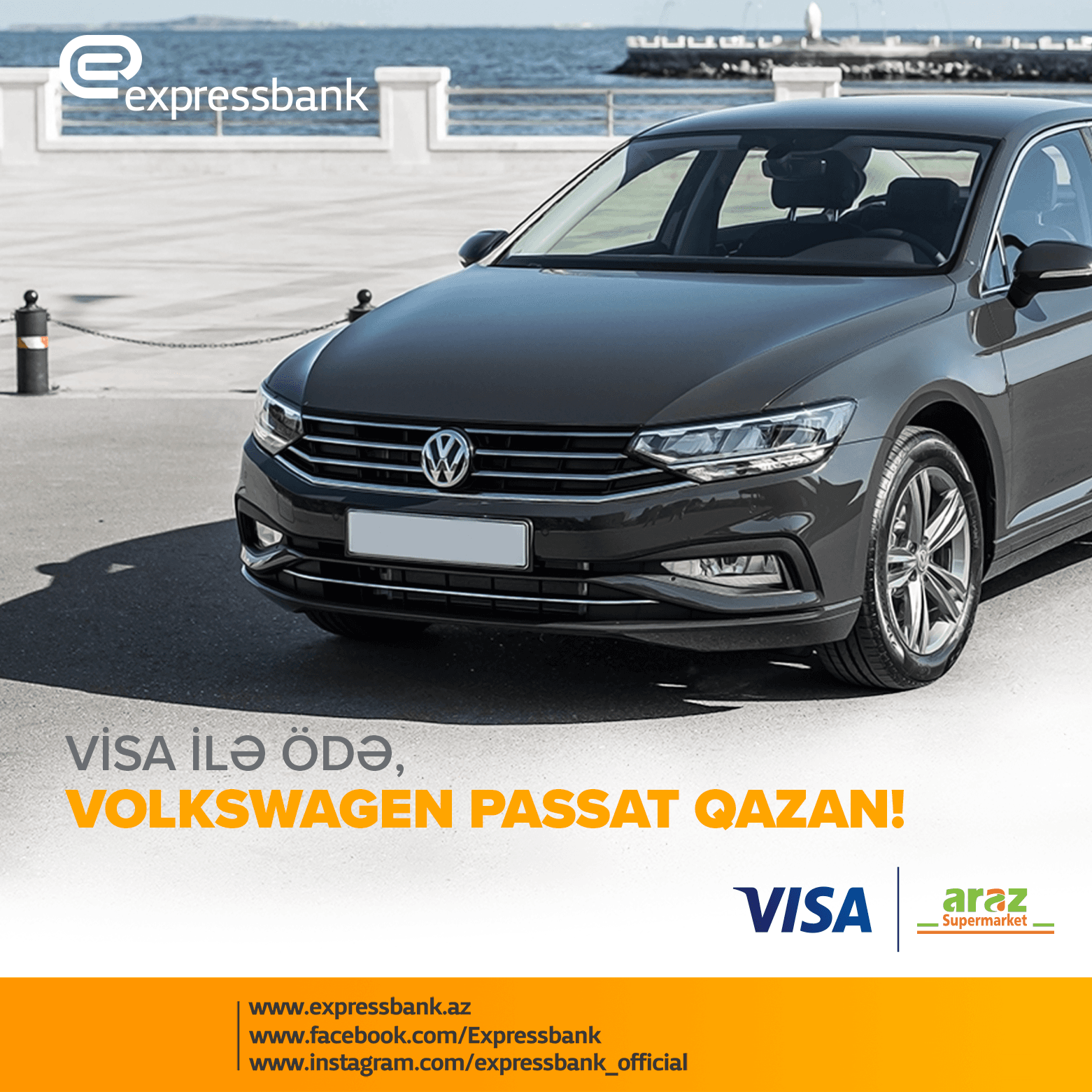Expressbank-ın VISA kartları ilə qazanmaq zamanıdır!