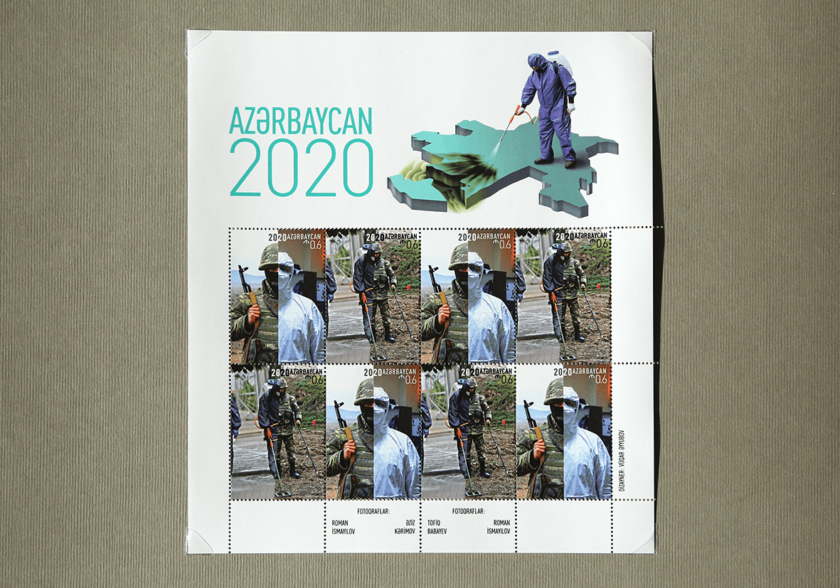 Azərbaycan qəhrəmanları poçt markalarında
