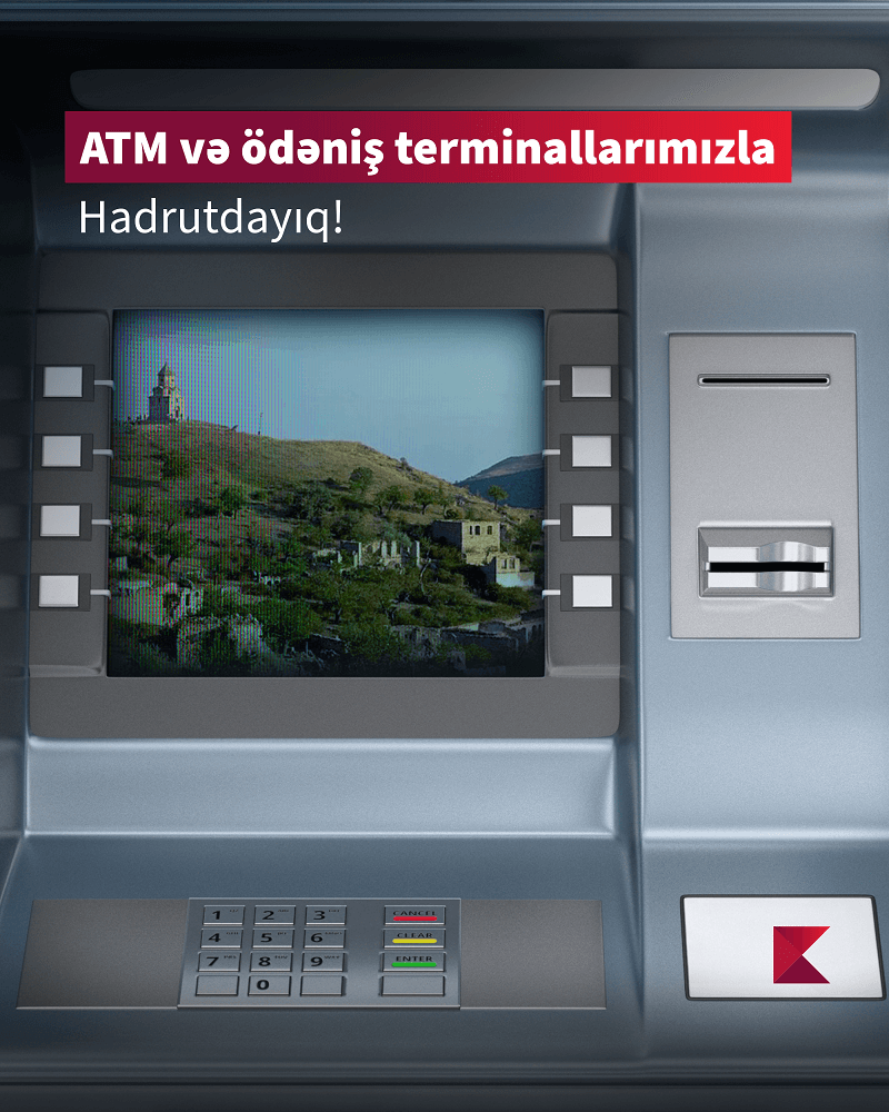 Kapital Bank Hadrutda bankomat və ödəniş terminalı quraşdırdı!