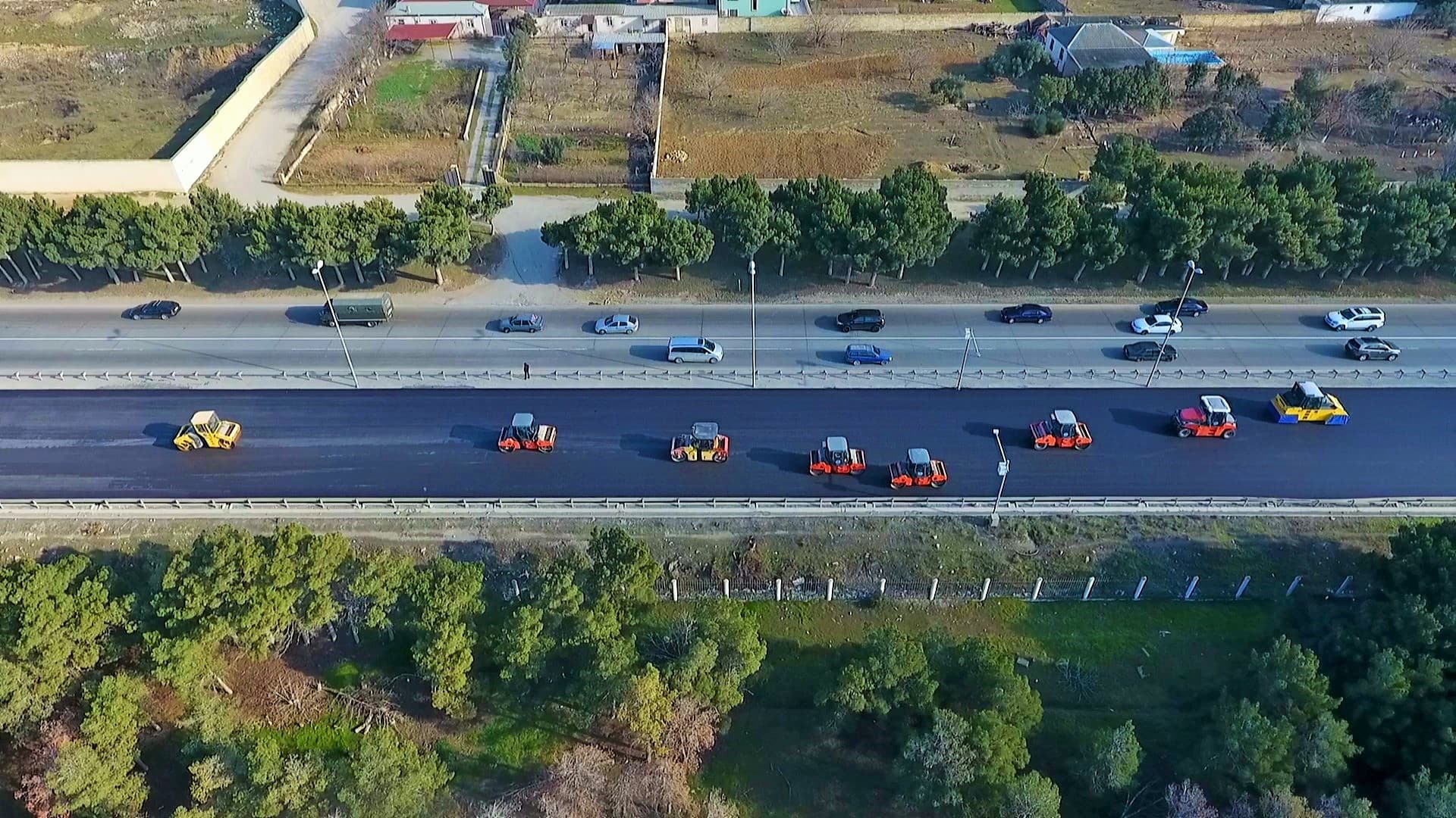 M1 magistralının 16-30-cu km-lik hissəsində təmir-bərpa işlərinin 1-ci hissəsi bitir