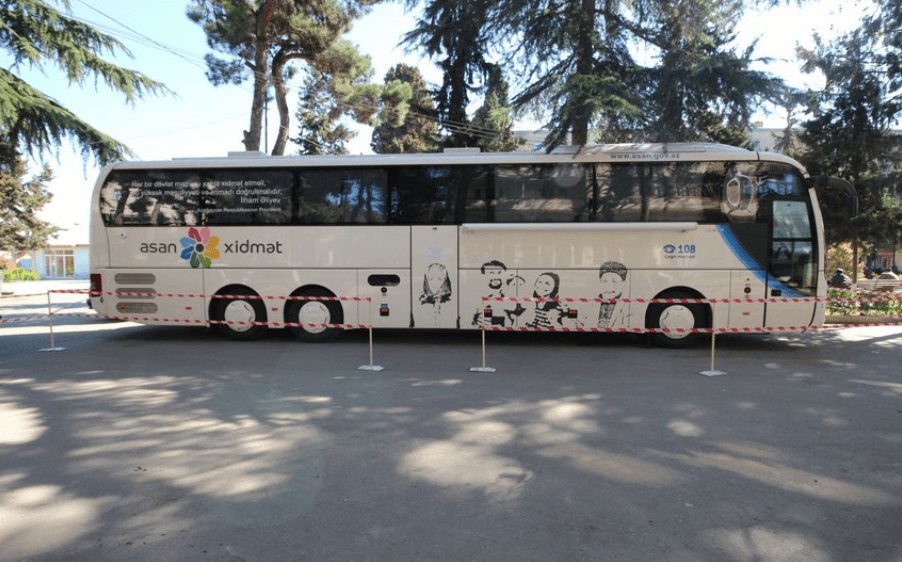 “ASAN xidmət” avtobusları vasitəsilə göstərilən xidmətlərin növləri - SİYAHI