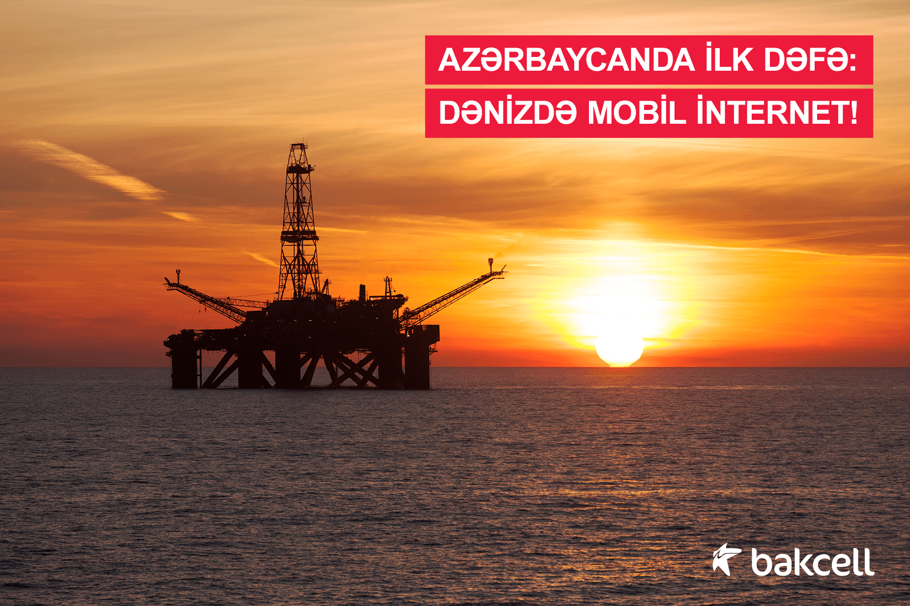 Azərbaycanda ilk dəfə:  dənizdə mobil internet
