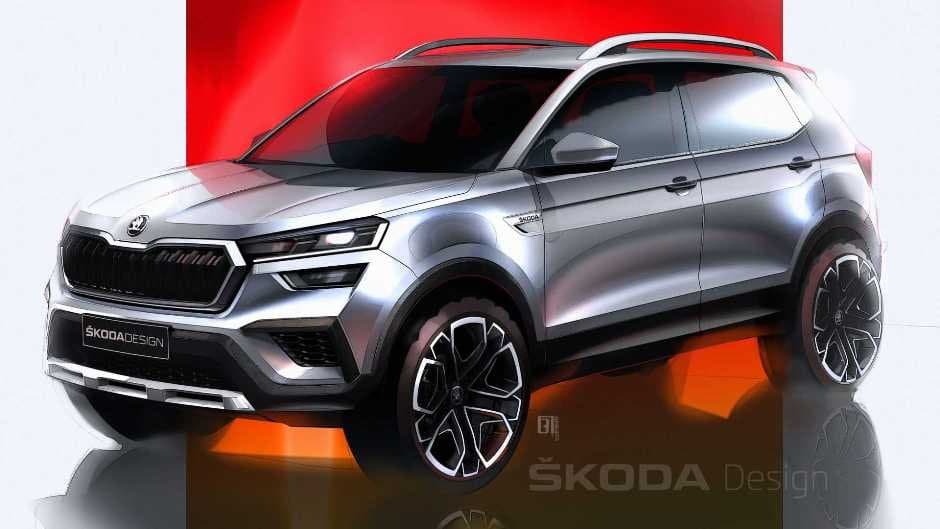 Skoda Kushaq modelinin dizayner eskizləri dərc edilib