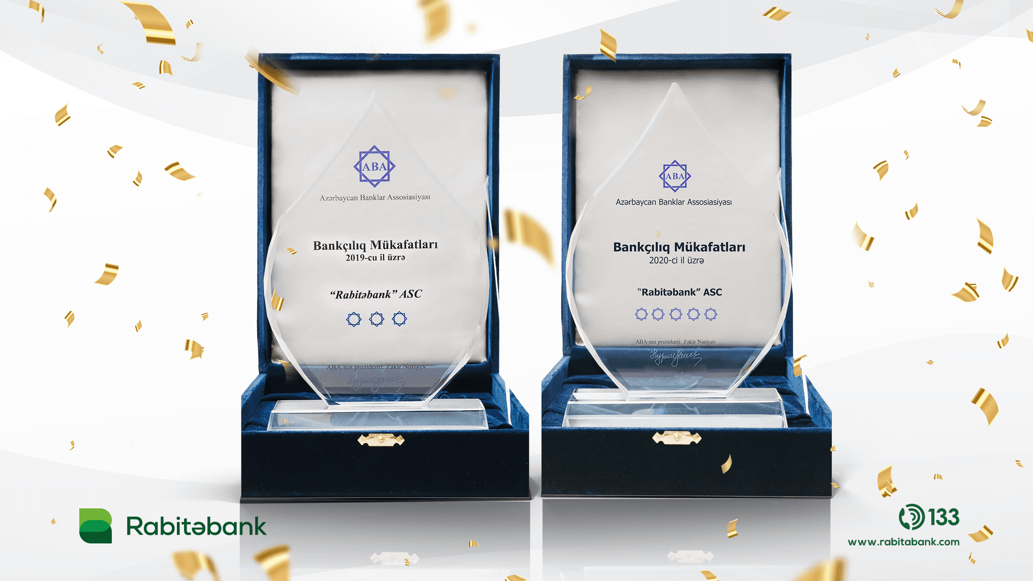 Rabitəbank 8 nominasiyada mükafatlandırılıb