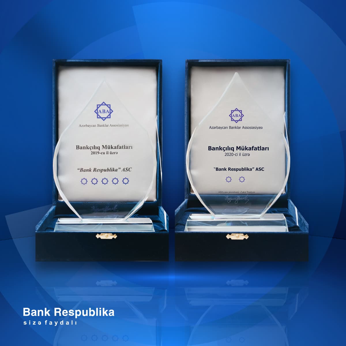 Bank Respublika 2019 – 2020-ci illərdə keçirdiyi layihələr üzrə “Ən fəal bank” mükafatını qazandı