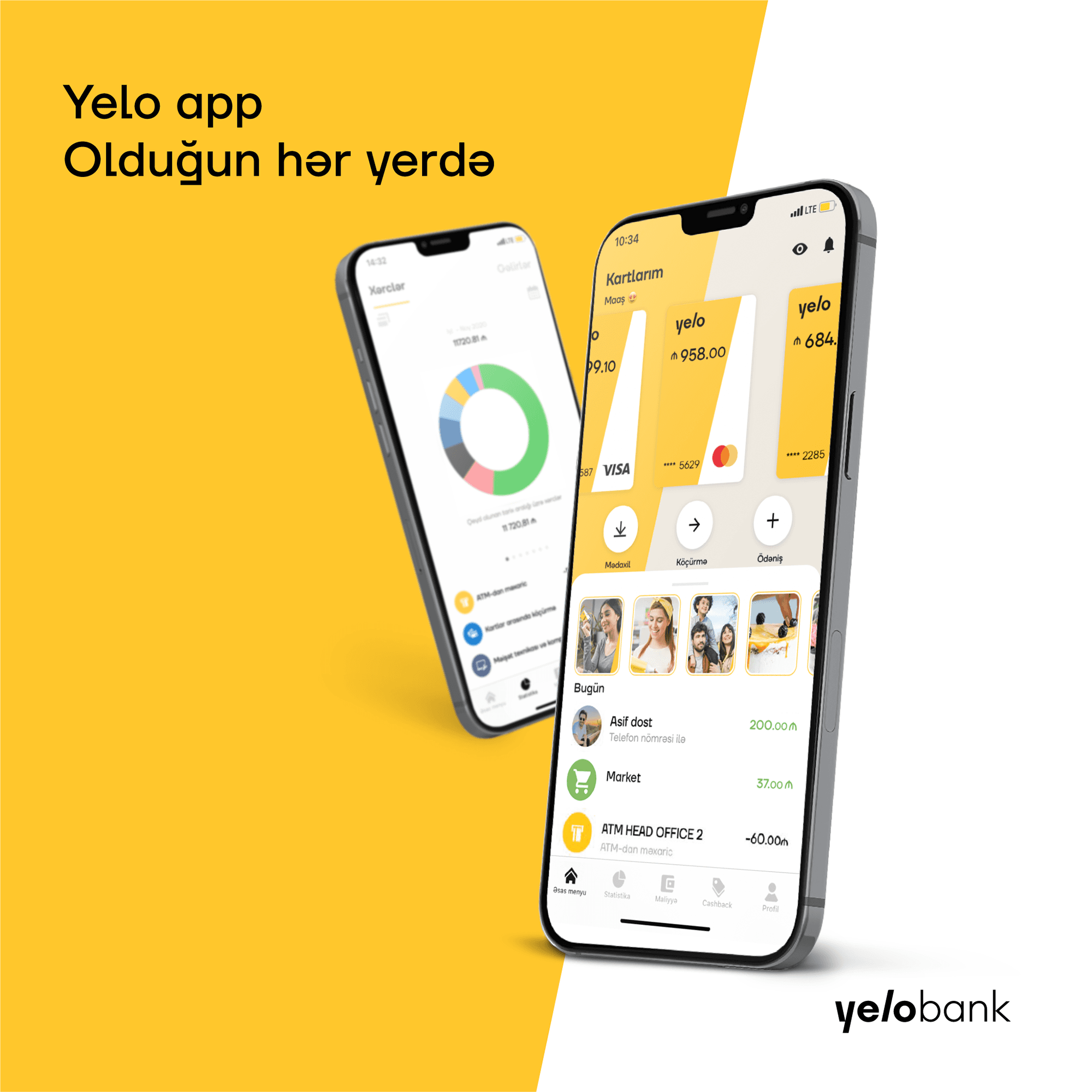 Yelo Bank Yeni mobil tətbiqini istifadəyə verib