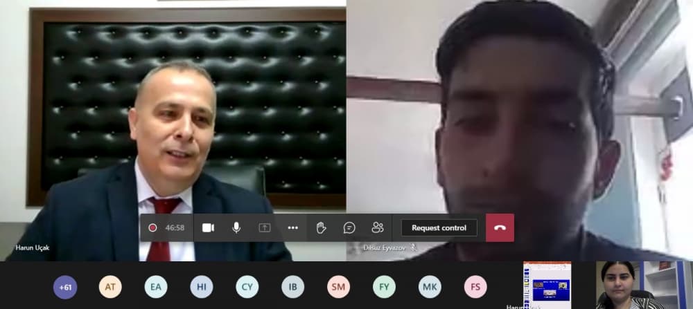 Türkiyəli professor Aqrar Universitetinin tələbələrinə mühazirə söyləyib