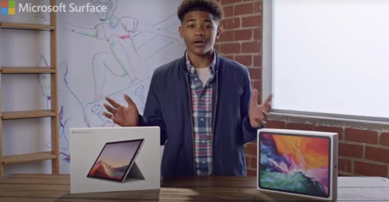 Microsoft, yeni reklam çarxında iPad-ı məsxərəyə qoyub – Video