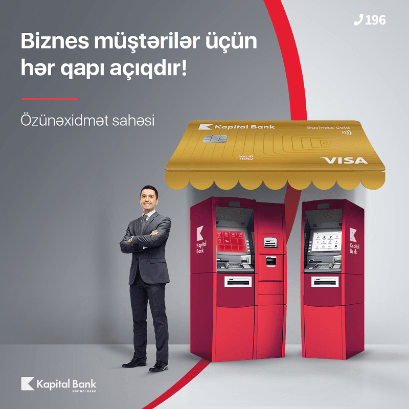 Kapital Bank biznes və sahibkarlar üçün 24/7 fəaliyyət göstərən özünəxidmət sahəsi yaradıb