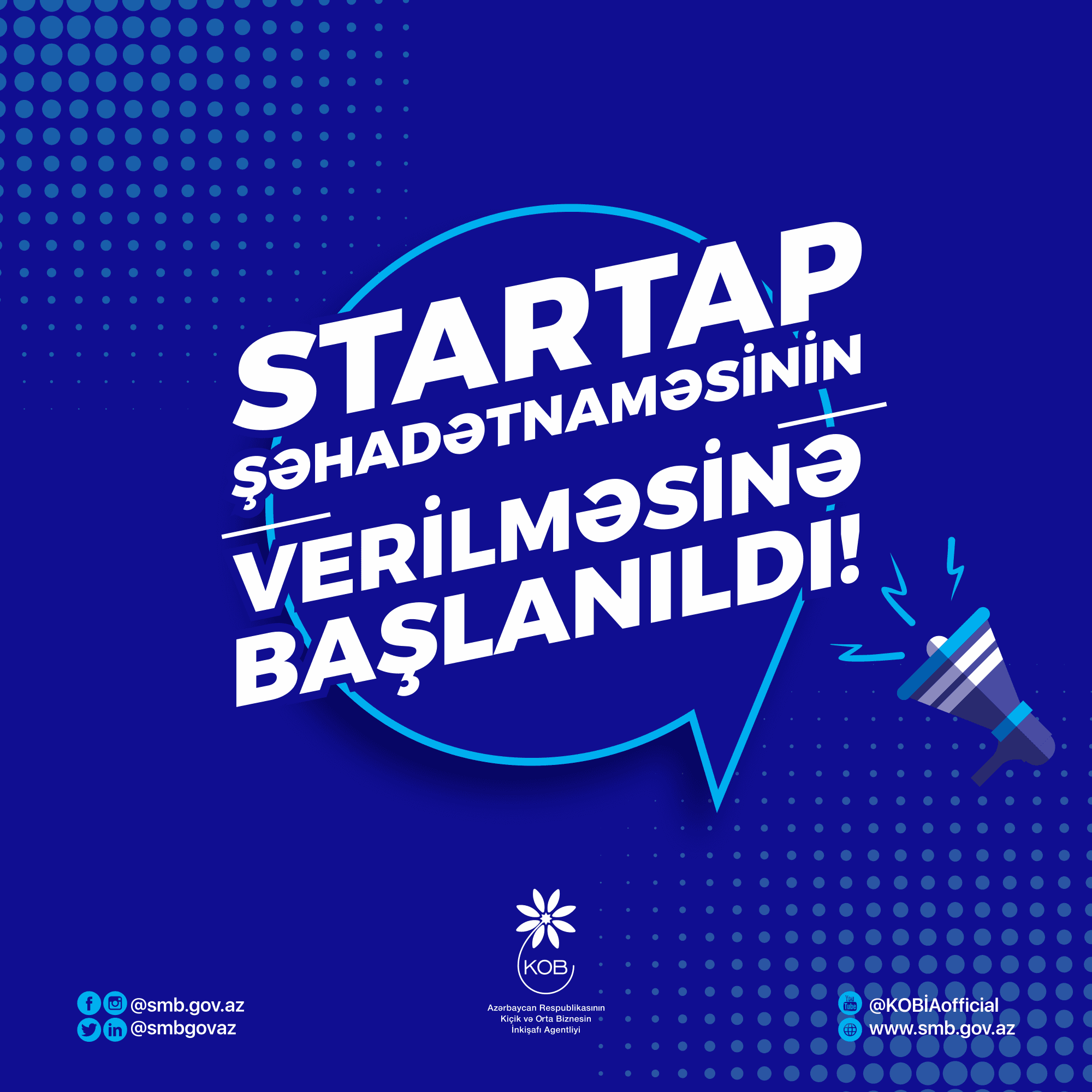 “Startap” şəhadətnaməsi üçün müraciətlərin qəbuluna başlanıldı