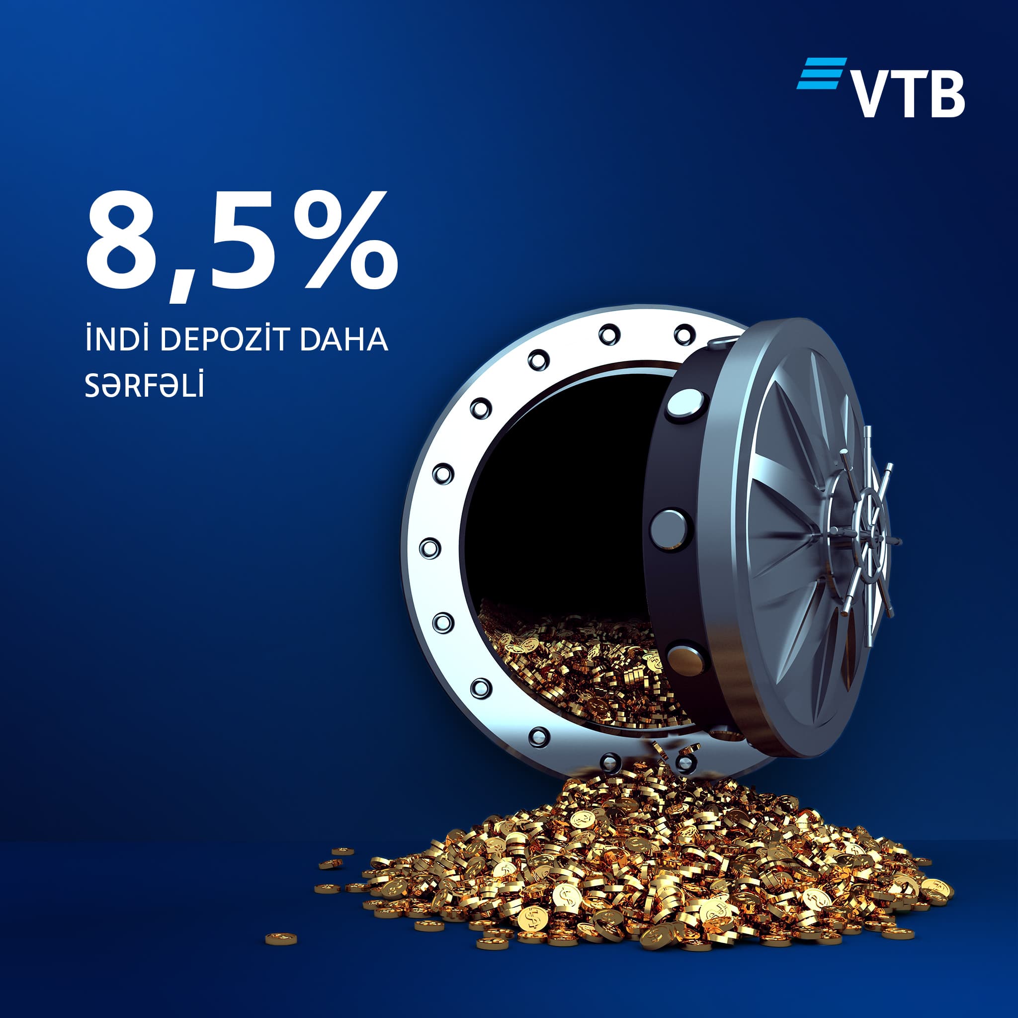 Bank VTB (Azərbaycan) depozit üzrə faiz dərəcələrini artırdı