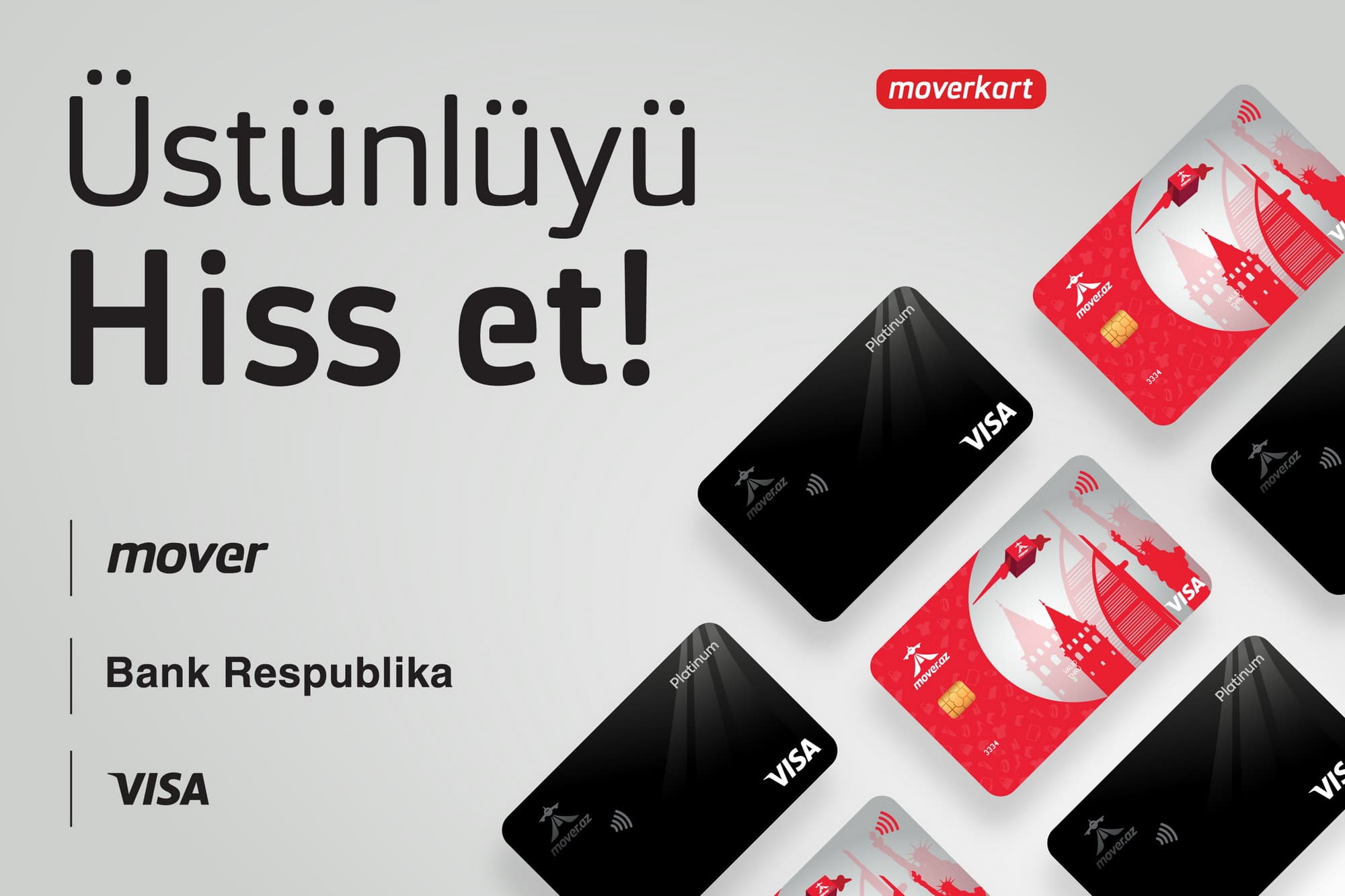 Mover “Bank Respublika”nın dəstəyilə yeni sərfəli “VISA Moverkart” kartlarını təqdim etdi