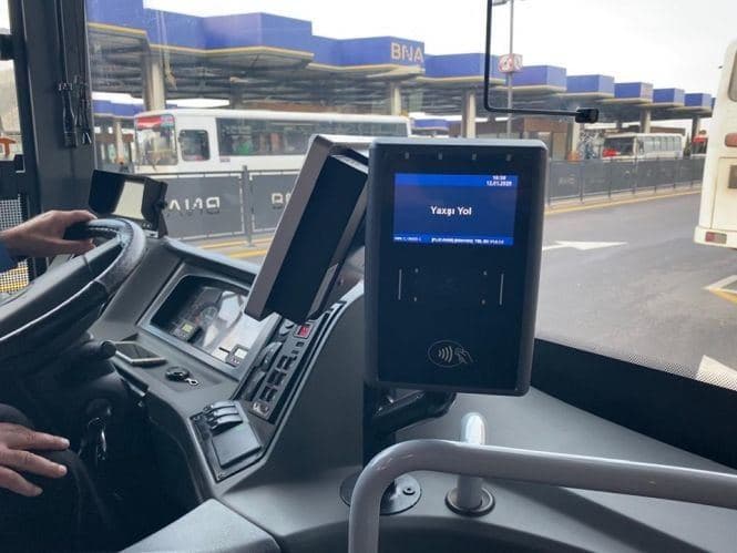 Bakıda daha bir marşrut avtobusu kart sisteminə keçdi