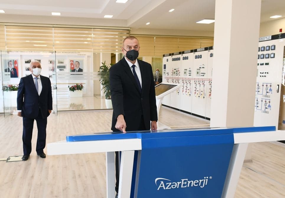 İlham Əliyev 110/35/6 kilovoltuq Binəqədi yarımstansiyasının açılışını edib
