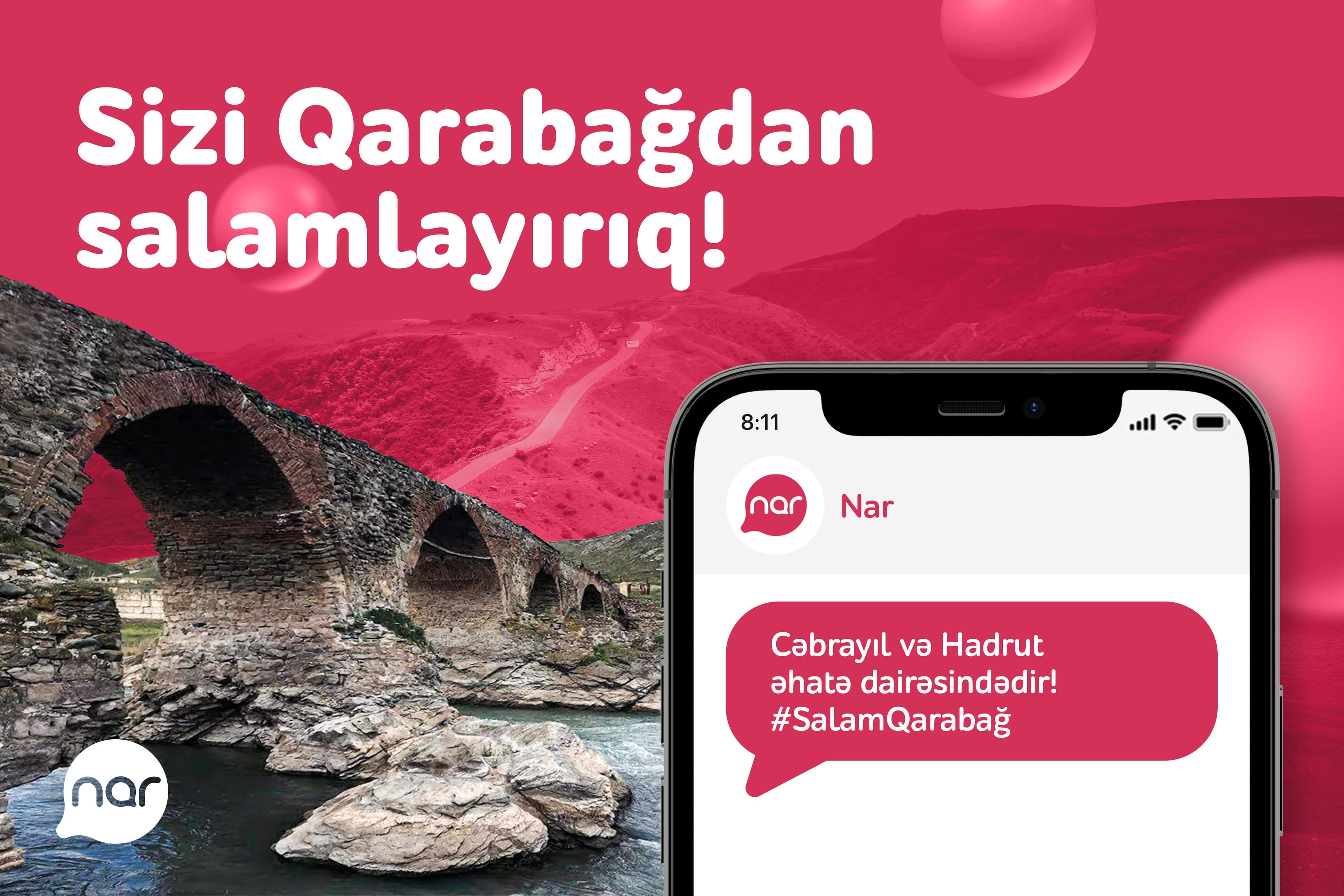 “Nar” şəbəkəsi Hadrutda və Cəbrayılda