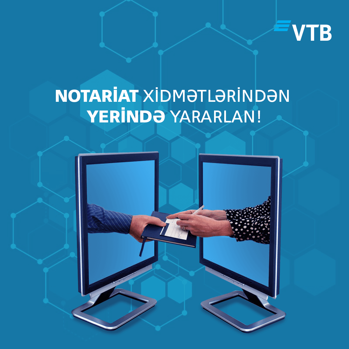 Bank VTB-də (Azərbaycan) “Elektron notariat” kabinəsi yaradılmışdır