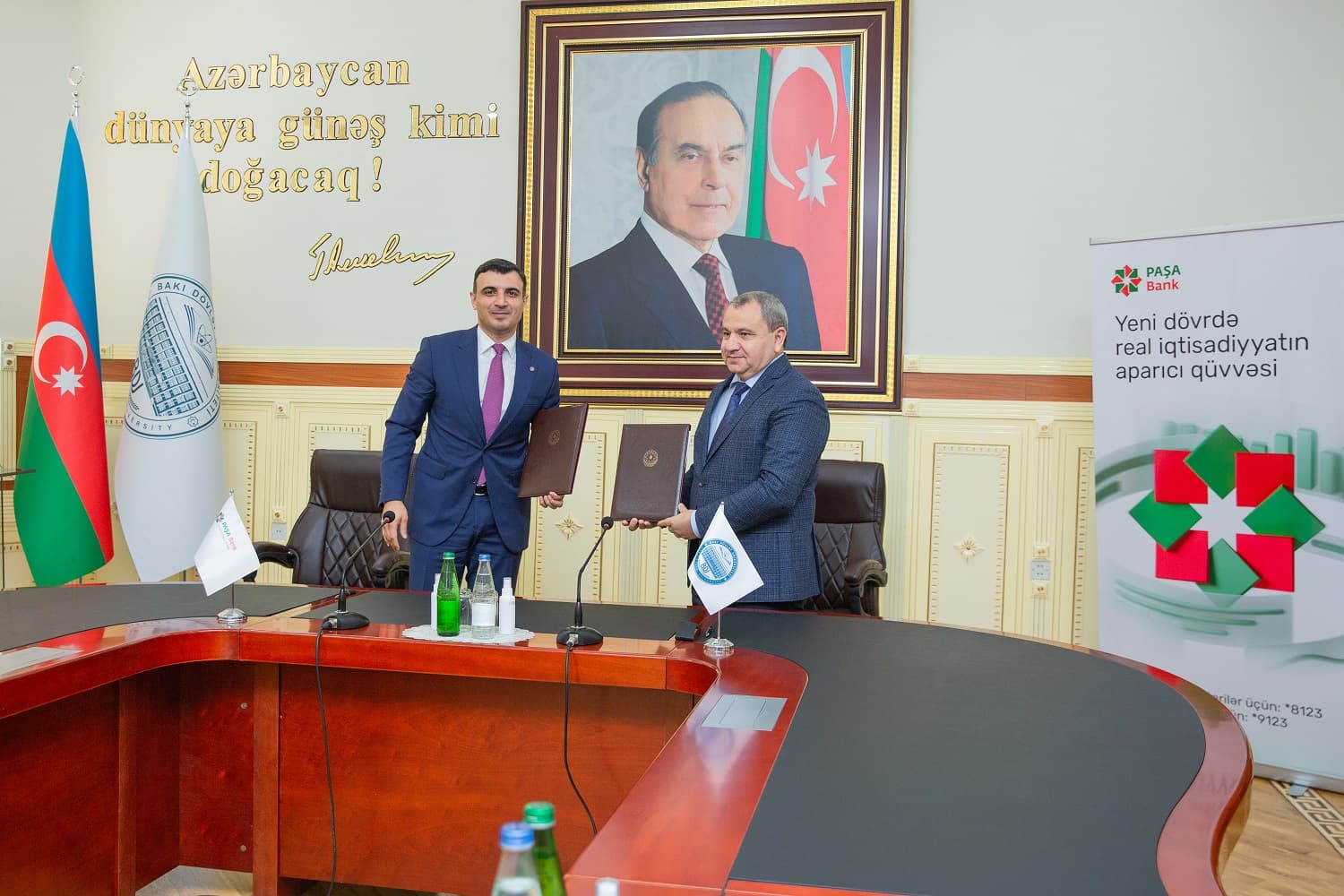 “PAŞA Bank” ilə Bakı Dövlət Universiteti arasında əməkdaşlıq Memorandumu imzalanıb